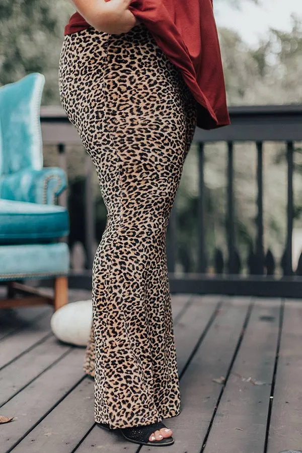 Flair For Fashion Leopard Pants Curves