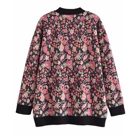 Floral Cardigan Sweater