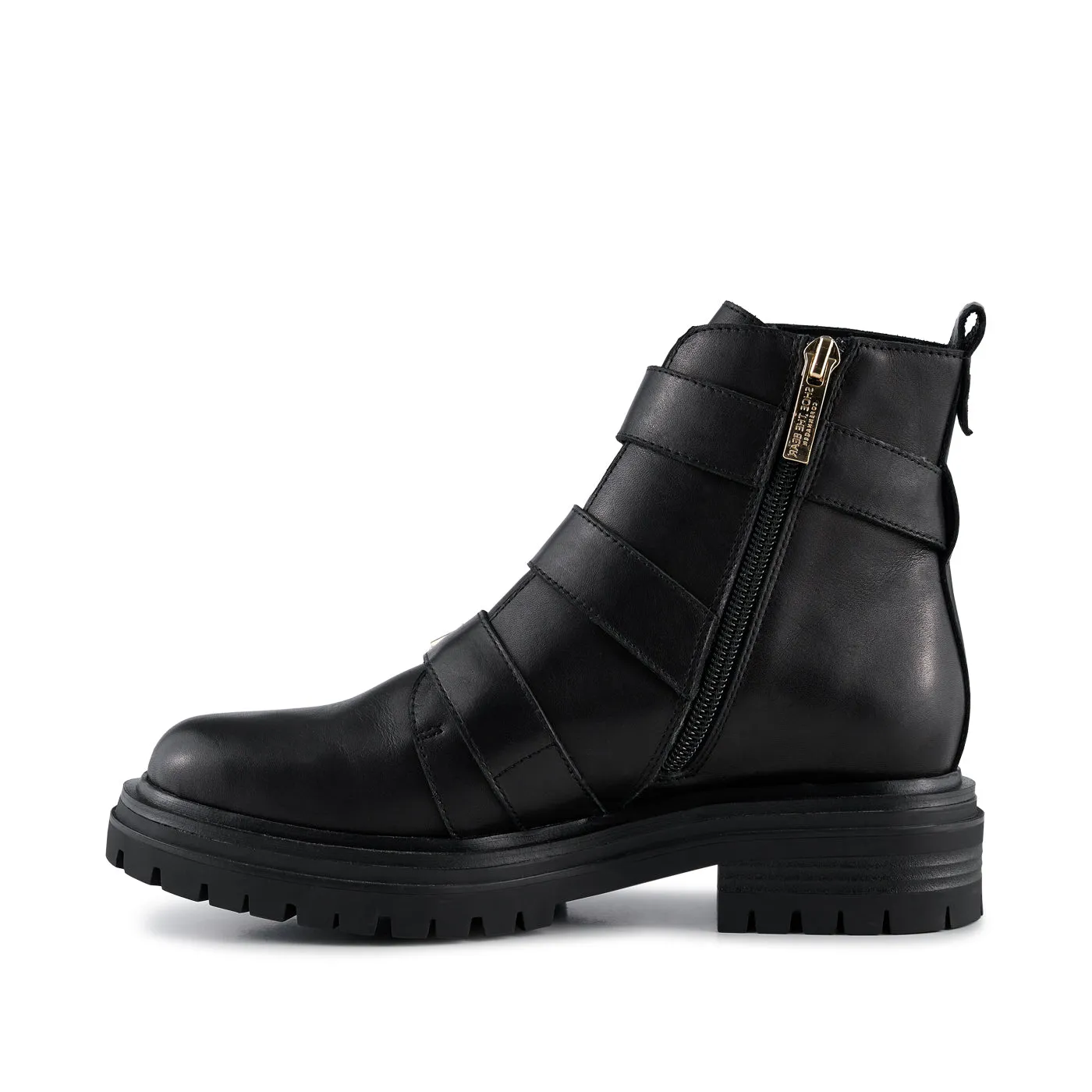 Franka boot leather - BLACK