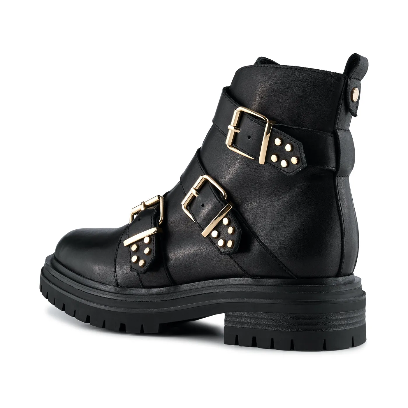 Franka boot leather - BLACK