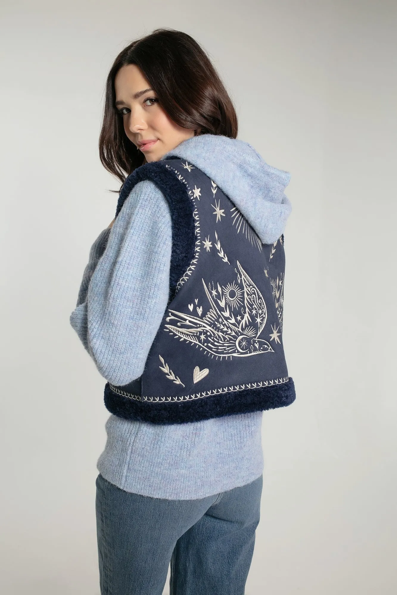 FREEBIRD GILET IN NAVY