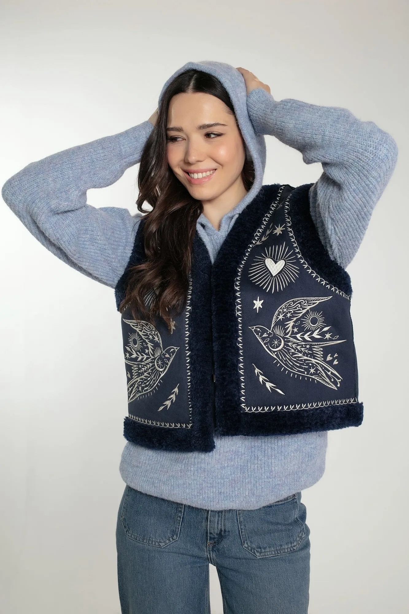 FREEBIRD GILET IN NAVY