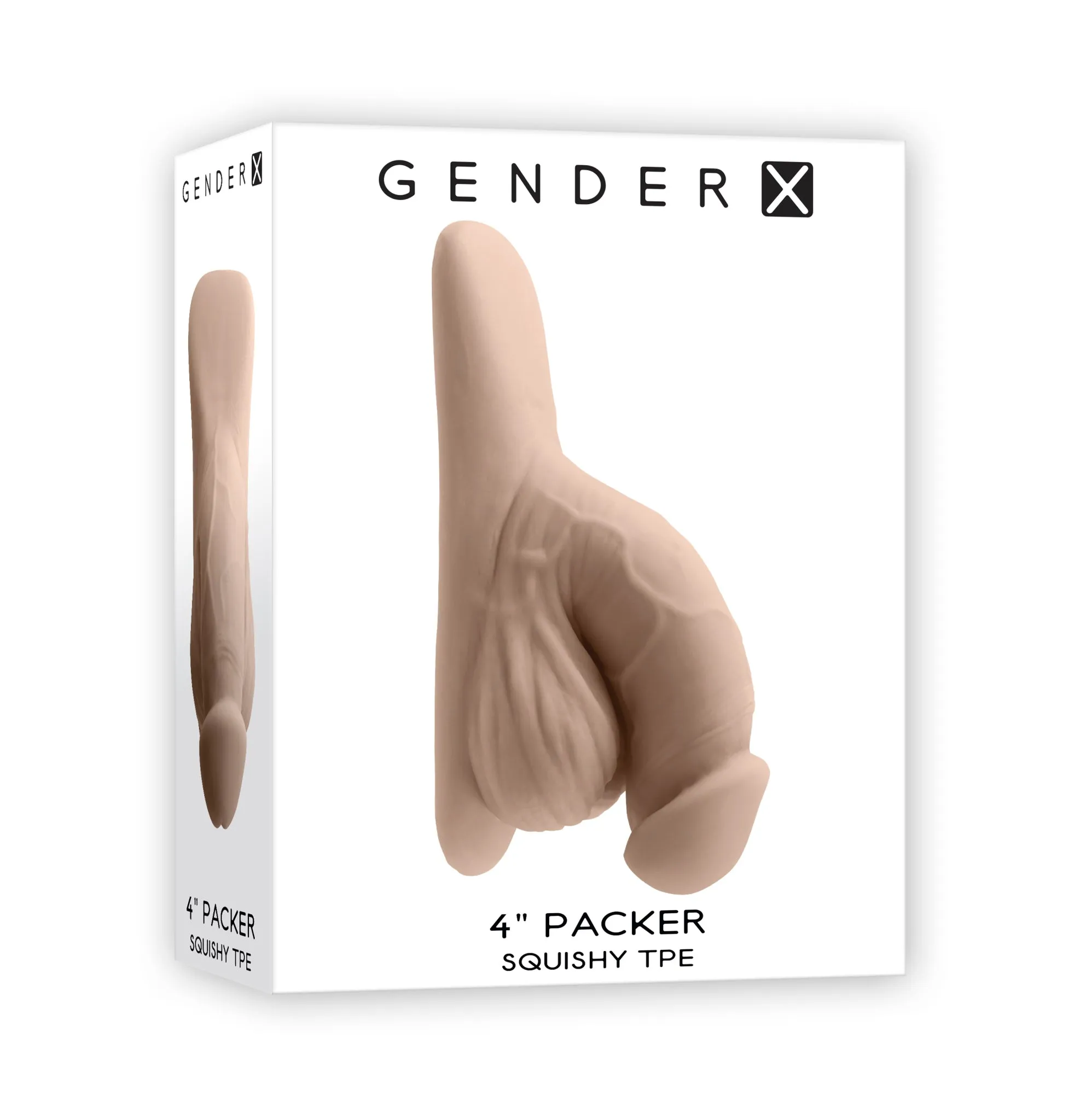 Gender-X  4" Squishy TPE Packer - Light