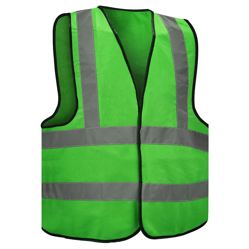 Glitter, Hi-Vis Safety Vest With Backside Cross Reflectives Zipper Closure.