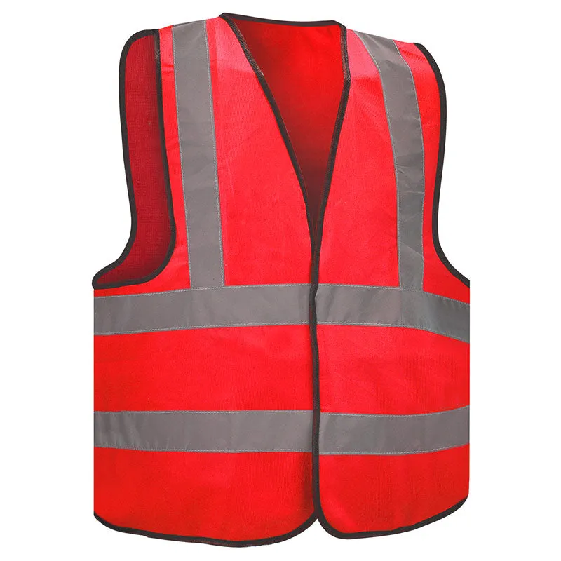 Glitter, Hi-Vis Safety Vest With Backside Cross Reflectives Zipper Closure.