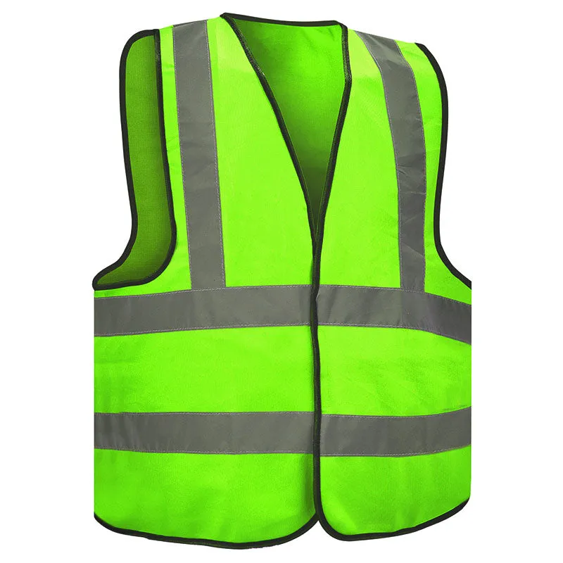 Glitter, Hi-Vis Safety Vest With Backside Cross Reflectives Zipper Closure.