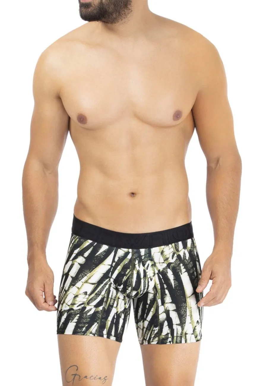 HAWAI 42172 Printed Microfiber Trunks Color Military Green