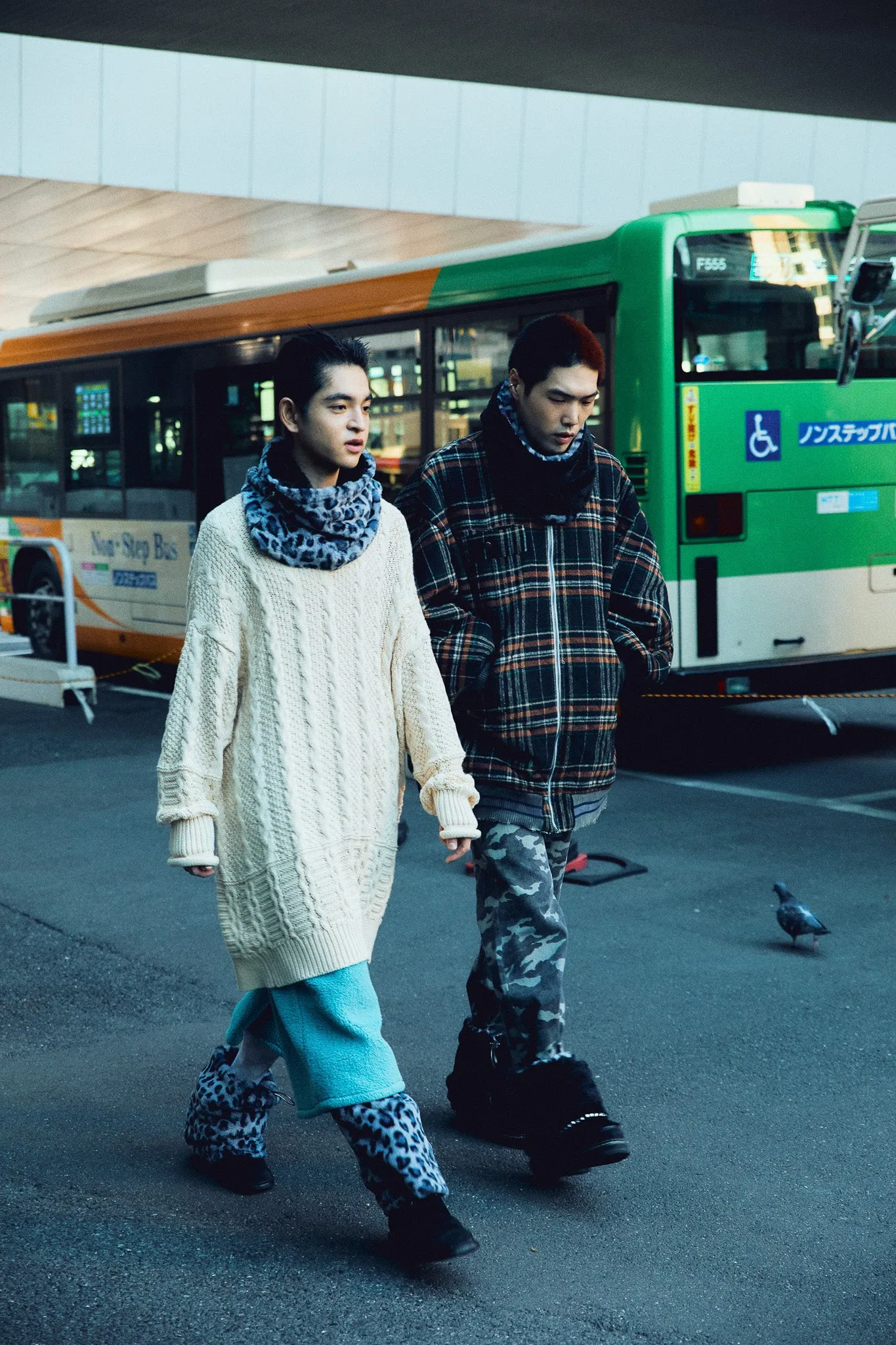 【HIROKI TSUZUKI】leg warmers×neck warmer