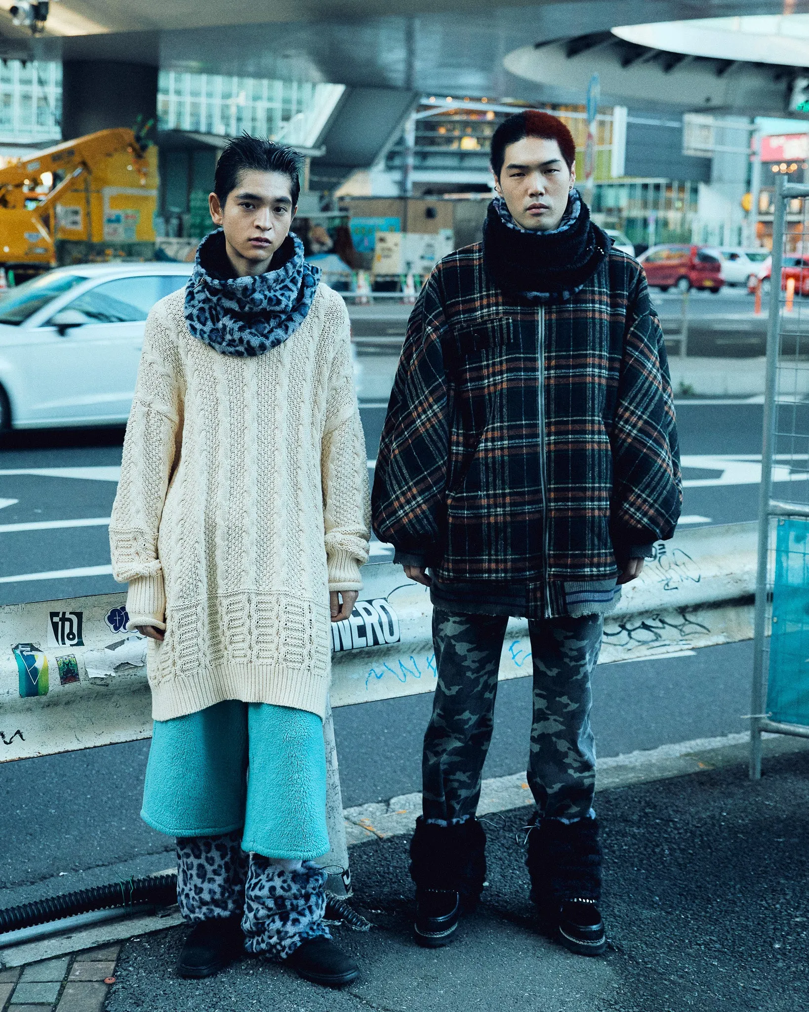 【HIROKI TSUZUKI】leg warmers×neck warmer