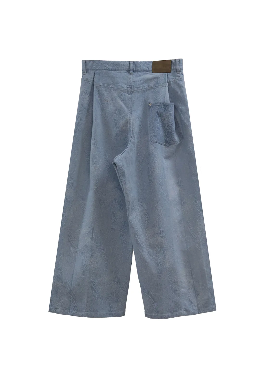 hose ‹mütterlicher mann› wide denim pants - indigo bleach