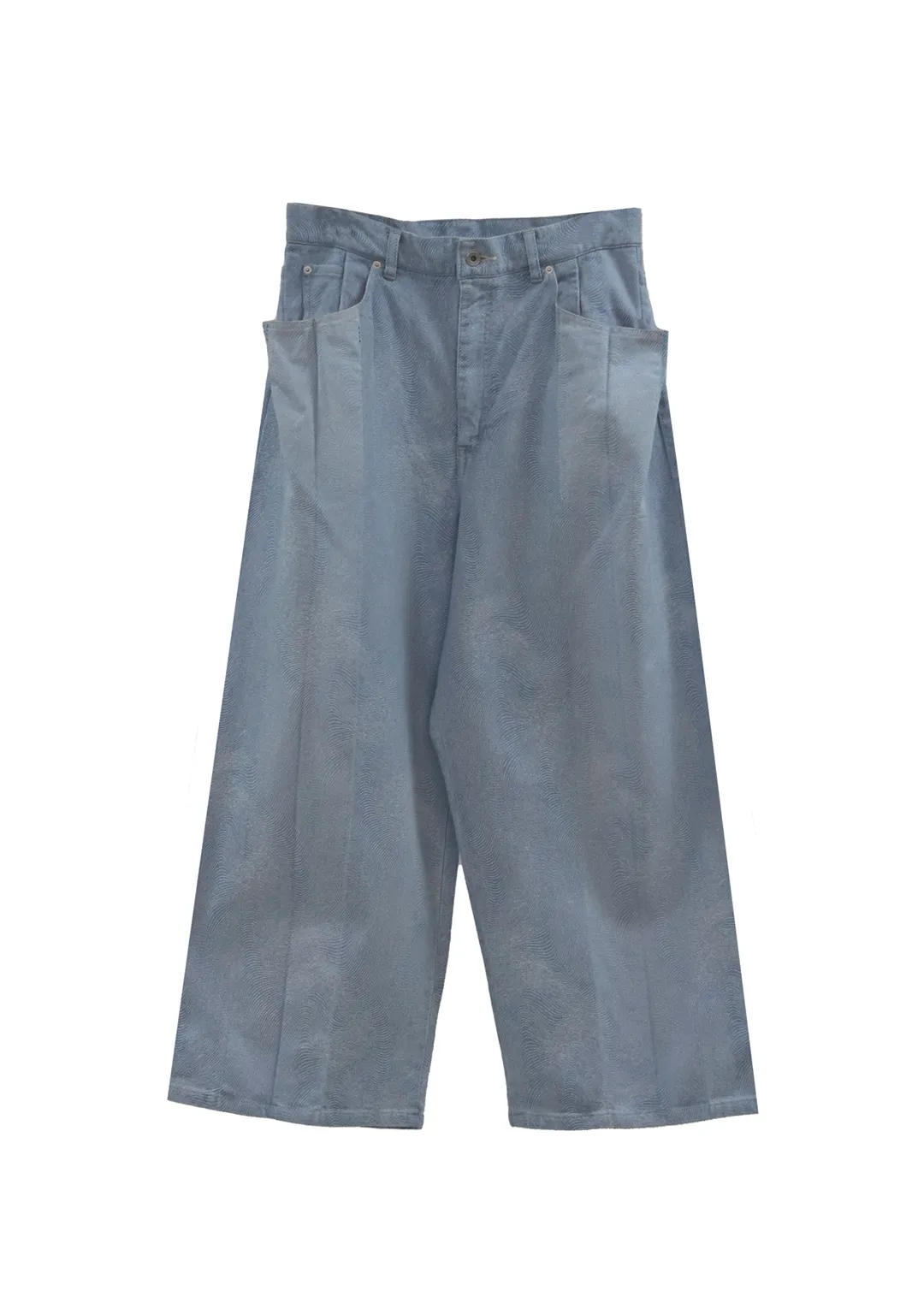 hose ‹mütterlicher mann› wide denim pants - indigo bleach