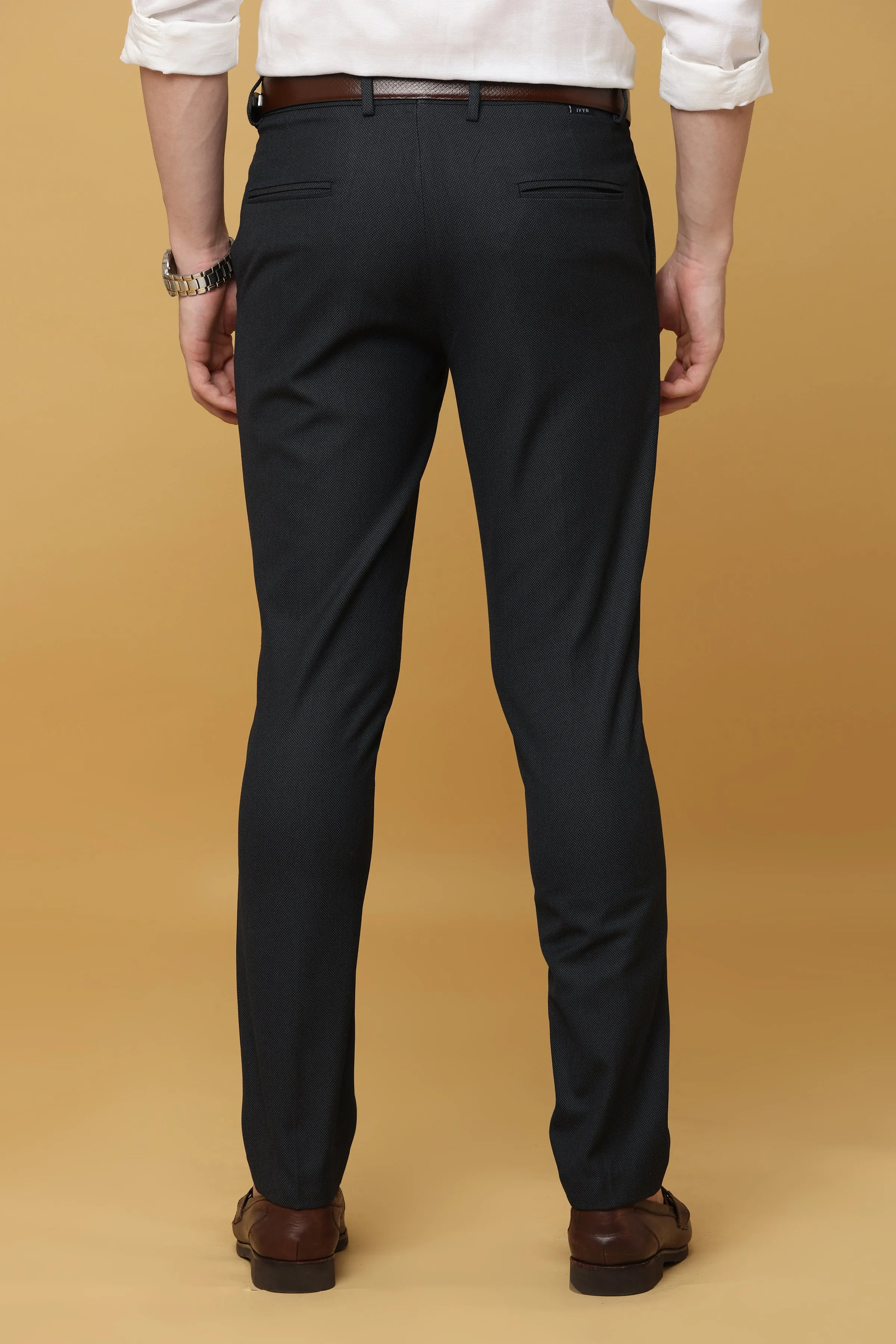 Ivyn Sophisticated Grey Formal Trousers