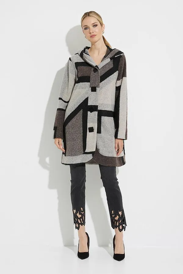 Joseph Ribkoff Sale, 224920 Abstract Print Knit Jacket