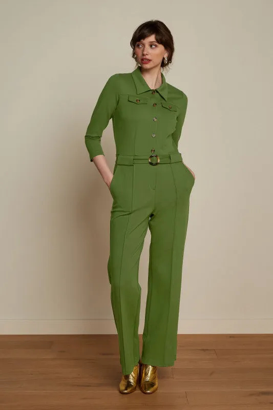 King Louie Alexa jumpsuit uni rodeo olive green