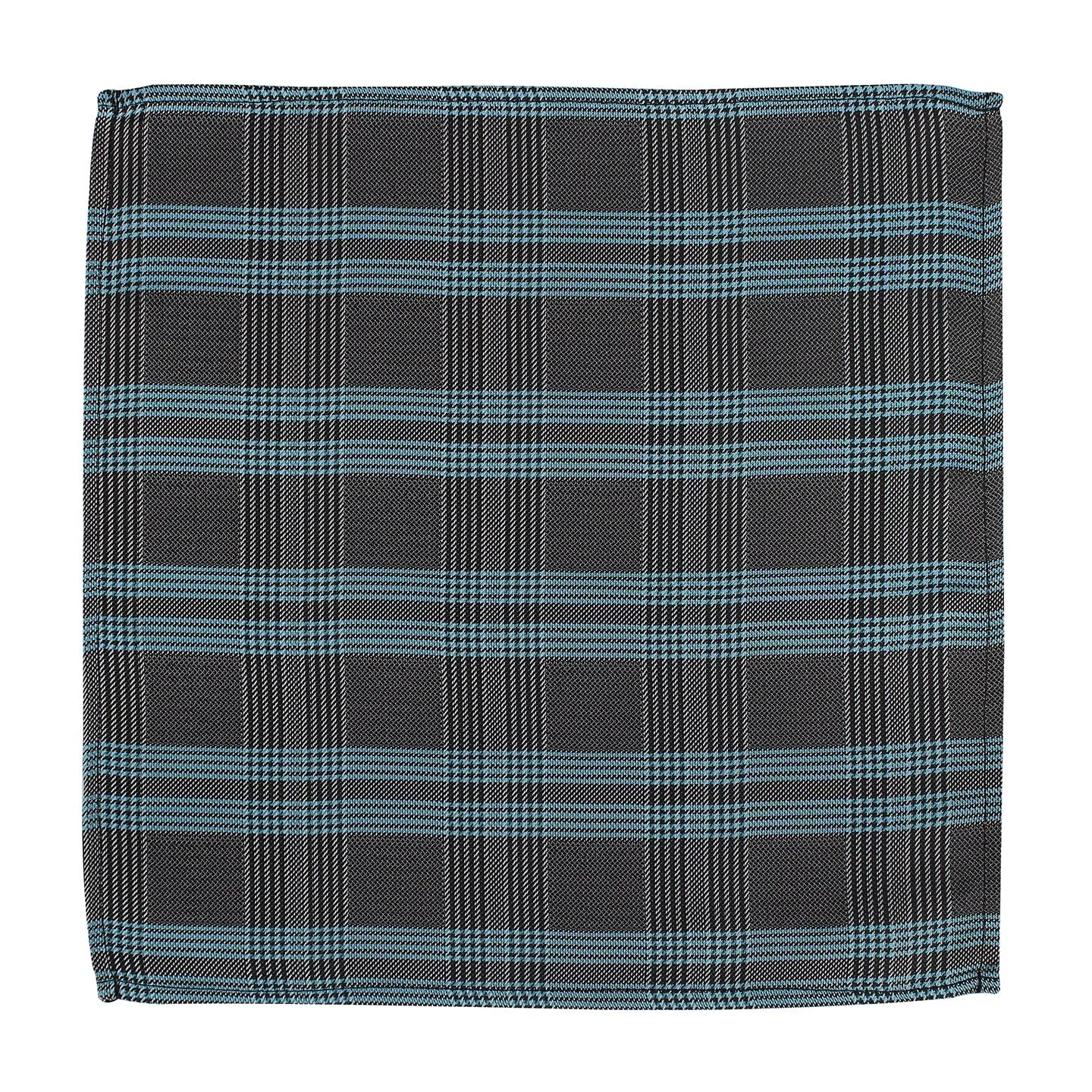 Kovove Elegant Grey Checkered Pocket Square For Men