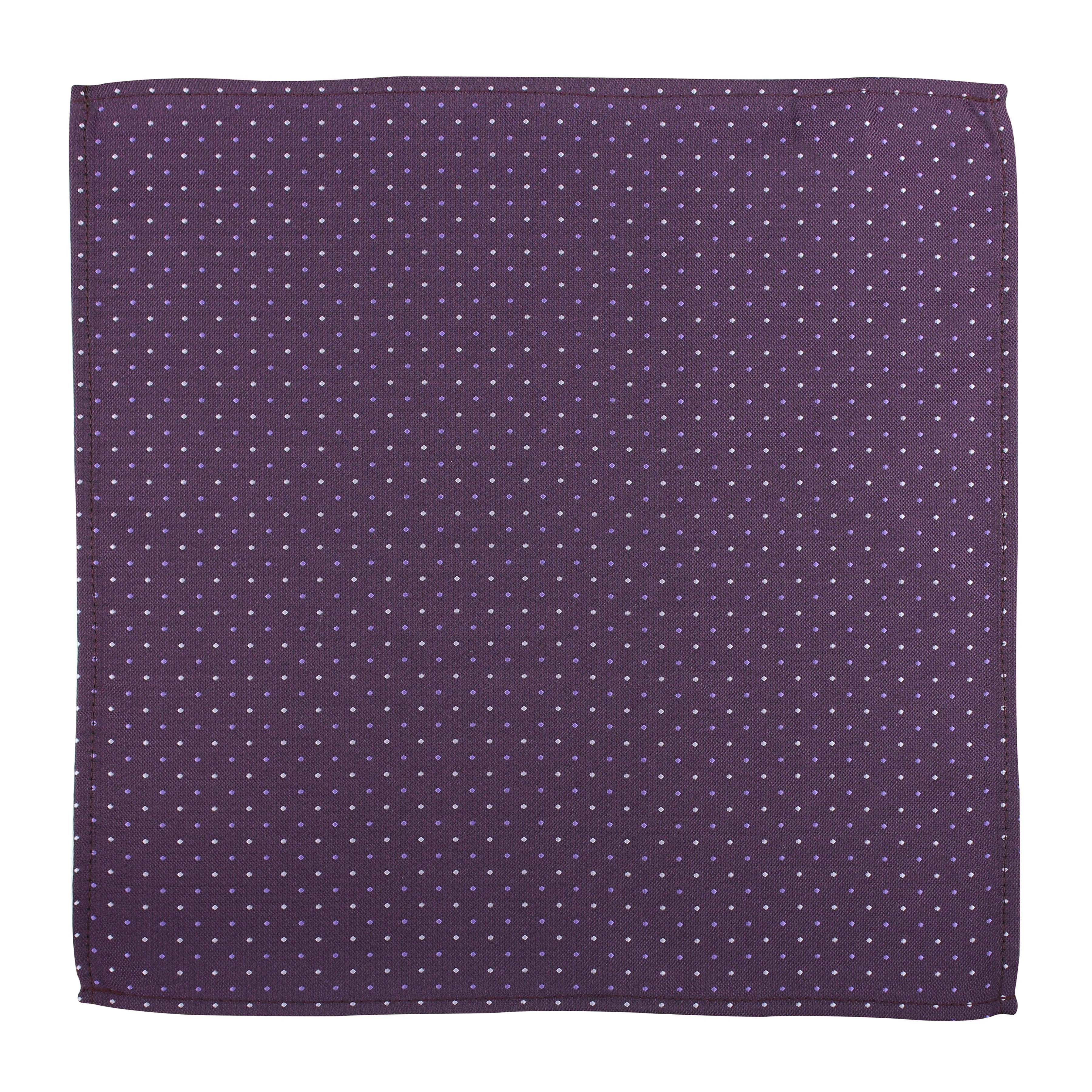 Kovove Elegant Purple Polka Dot Pocket Square For Men