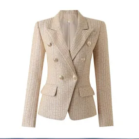 Ladies Elegant Color Block Blazer 11206