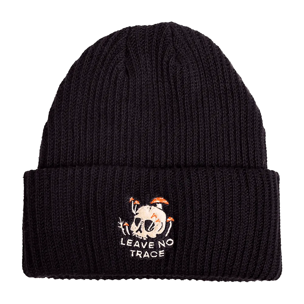 Leave No Trace 100% Organic Cotton Beanie | Black