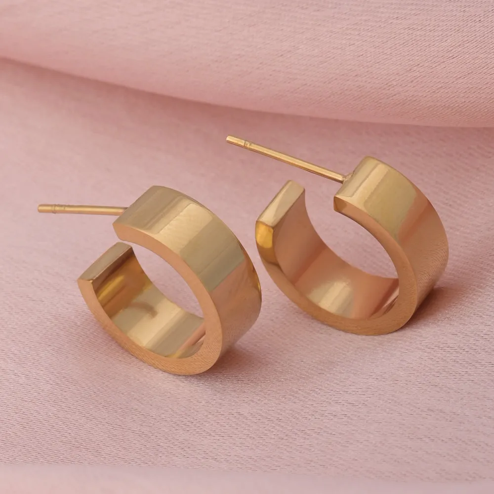 Linear Hoop Earrings