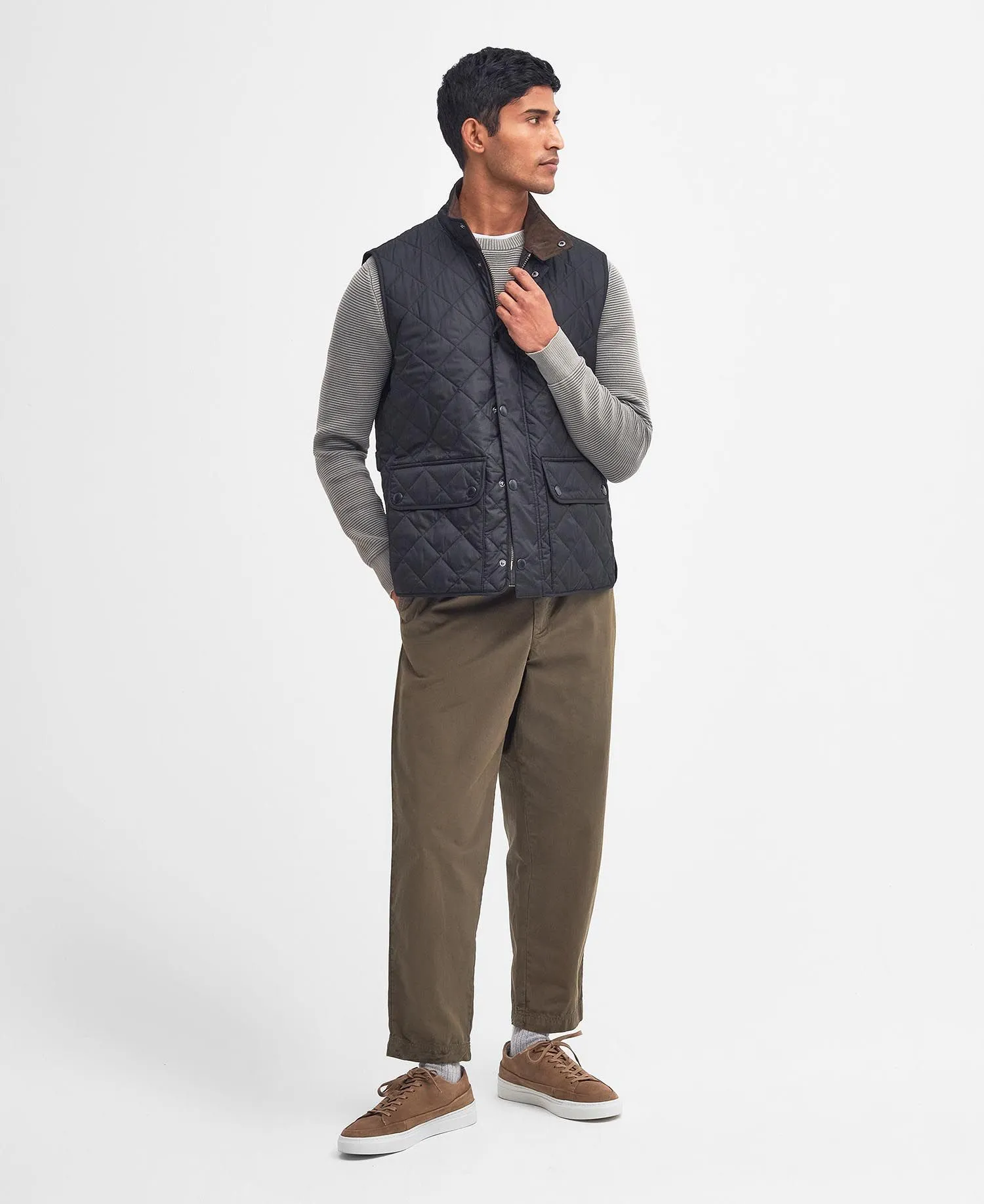 Lowerdale Quilted Gilet in Navy