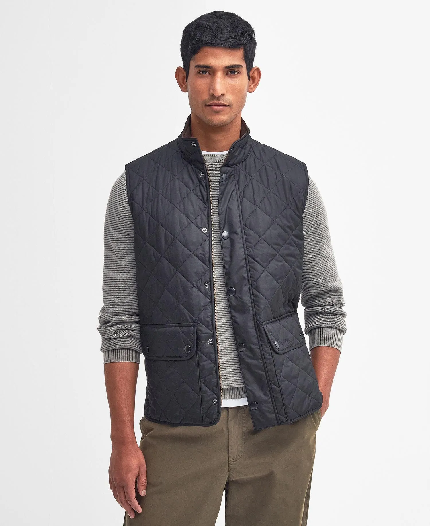 Lowerdale Quilted Gilet in Navy