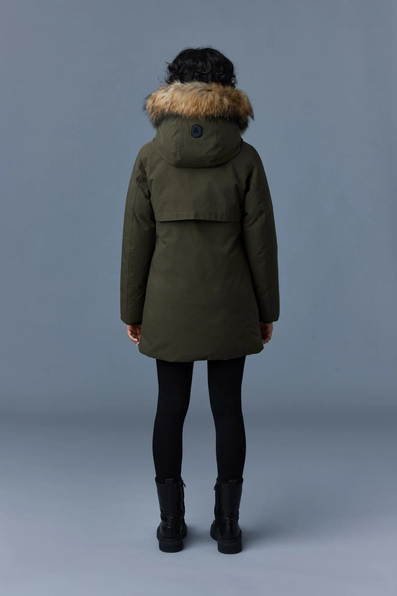 MACKAGE KINSLEE-F - 2-in-1 Oversized Down Parka With Bib And Natural Fur