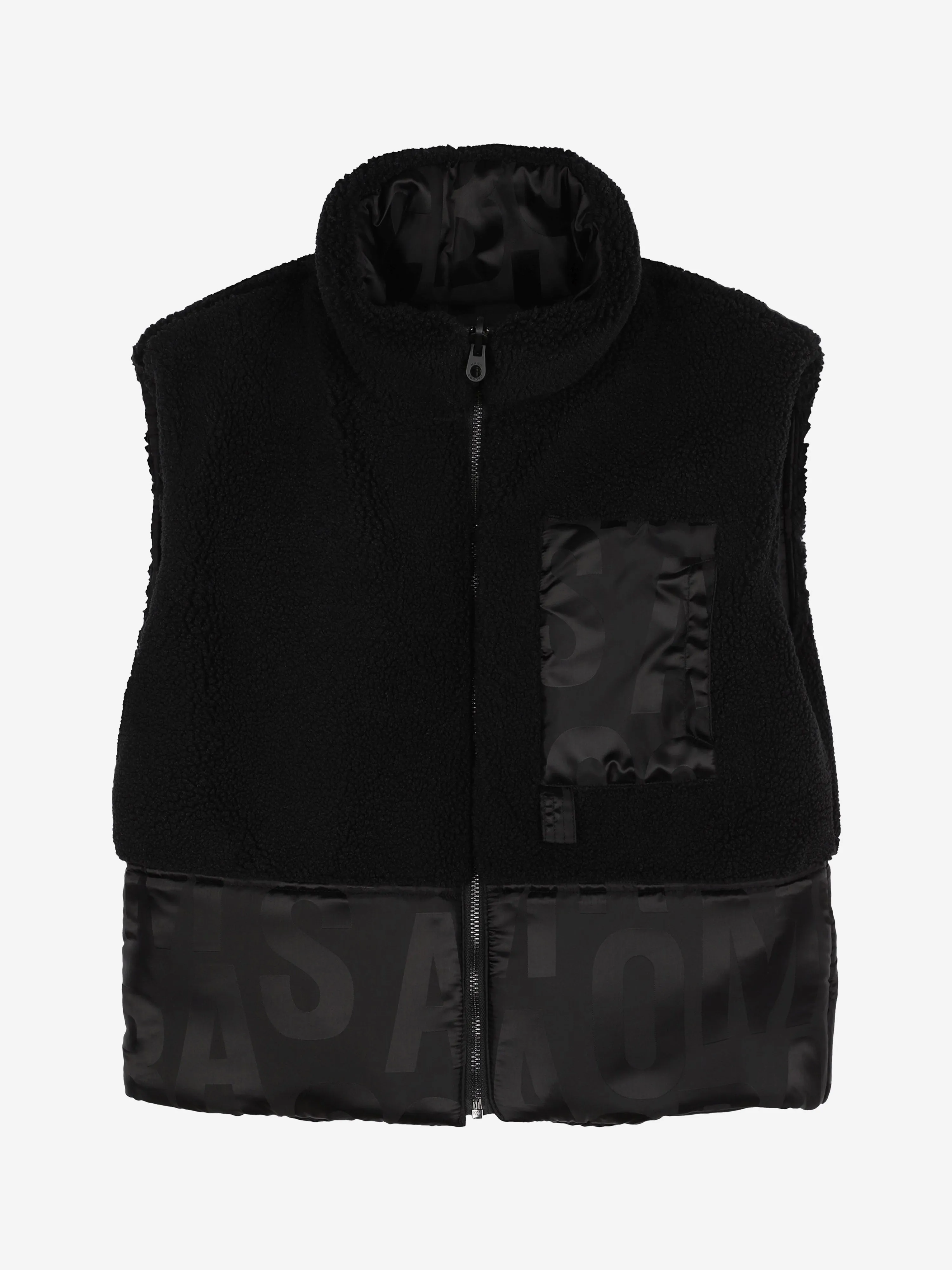 MARC JACOBS Kids Reversible Puffer Gilet in Black