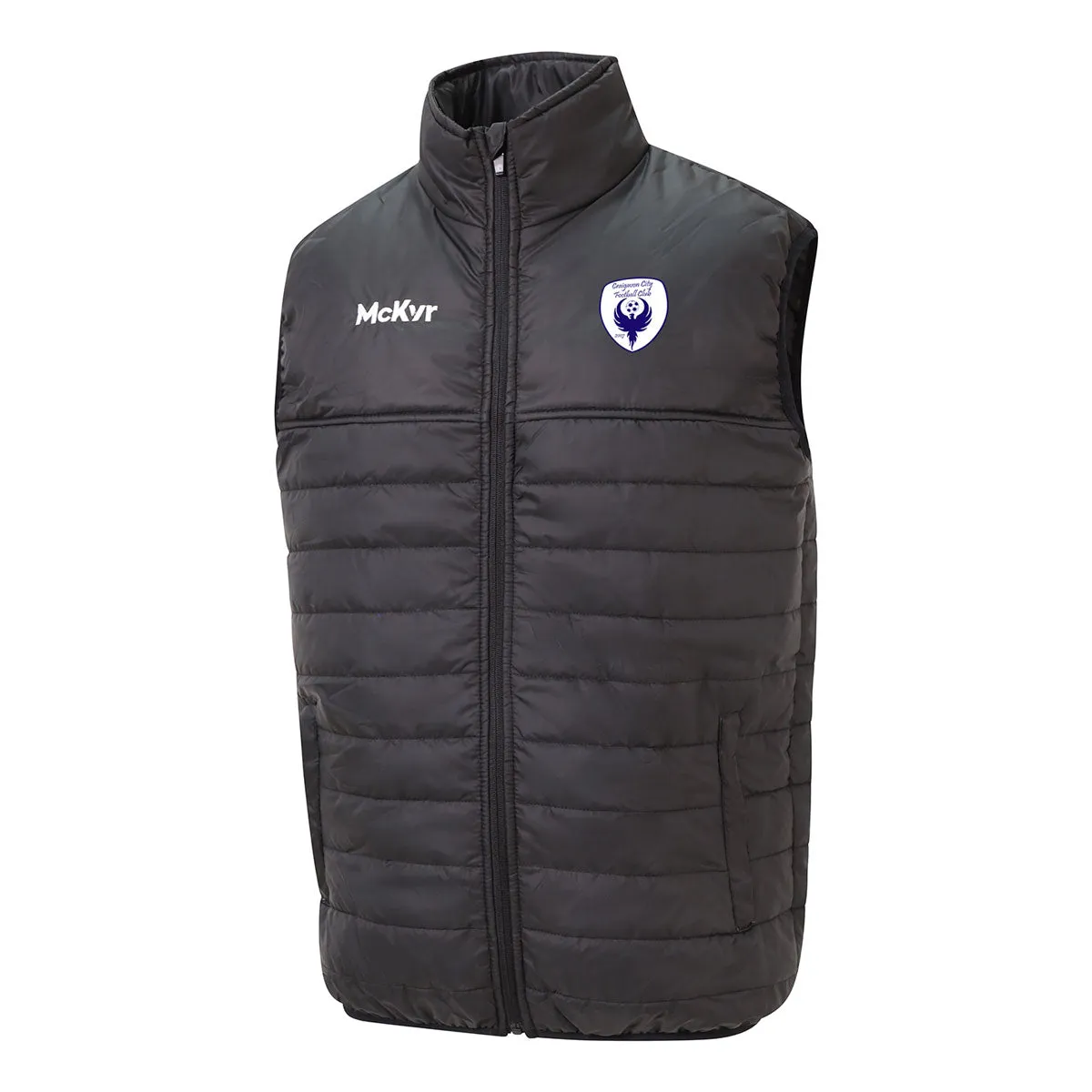 Mc Keever Craigavon City FC Core 22 Padded Gilet - Youth - Black