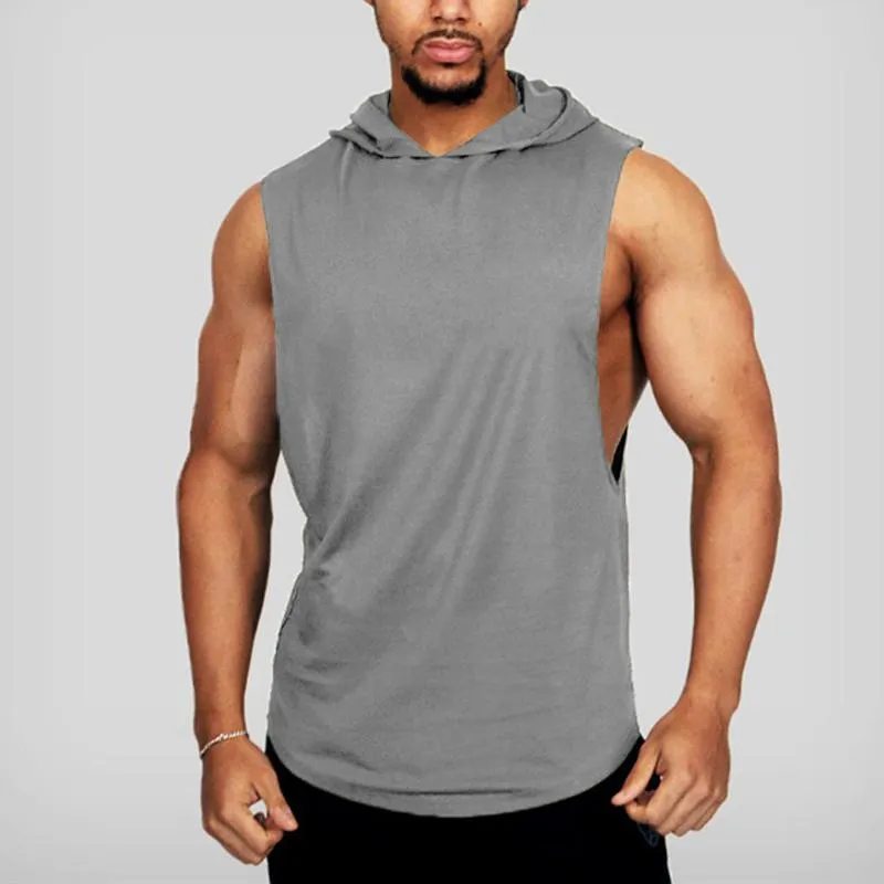 Men's Cotton Loose Sports Hooded Vest