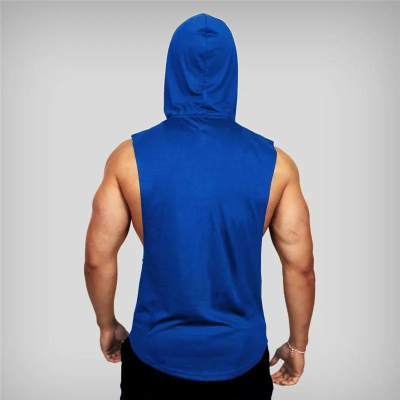 Men's Cotton Loose Sports Hooded Vest