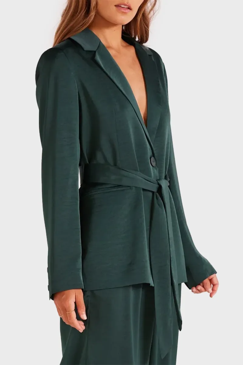 Mink Pink Erin Belted Blazer