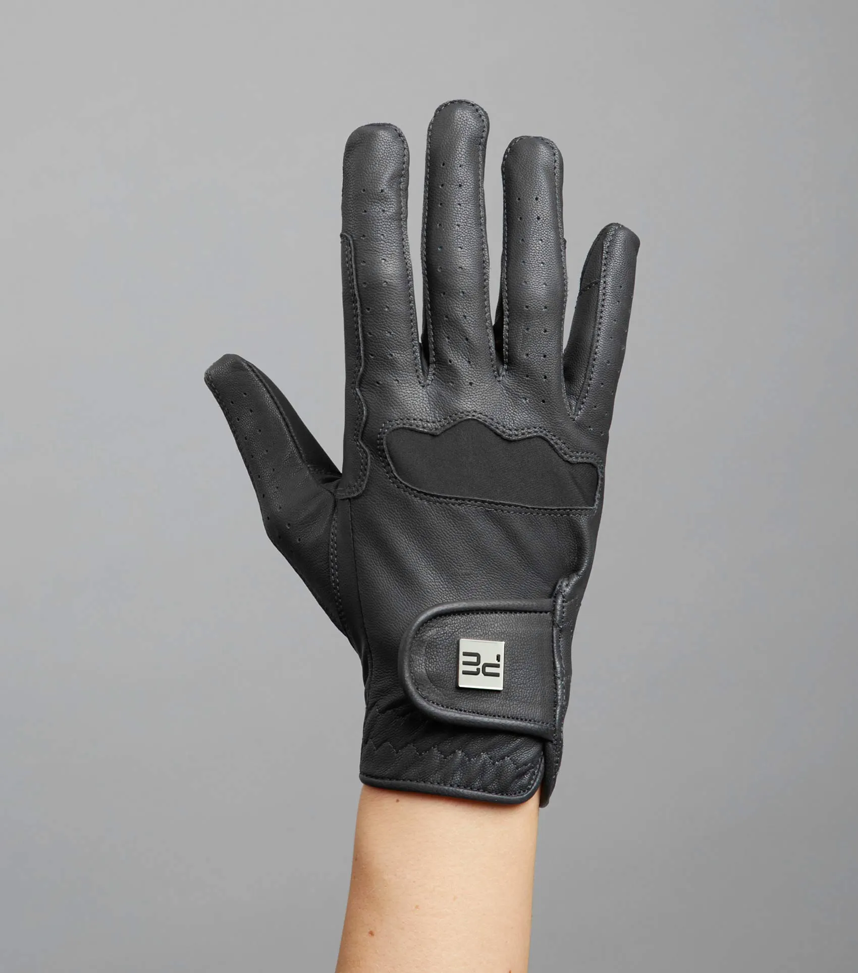 Mizar Ladies Leather Riding Gloves Black