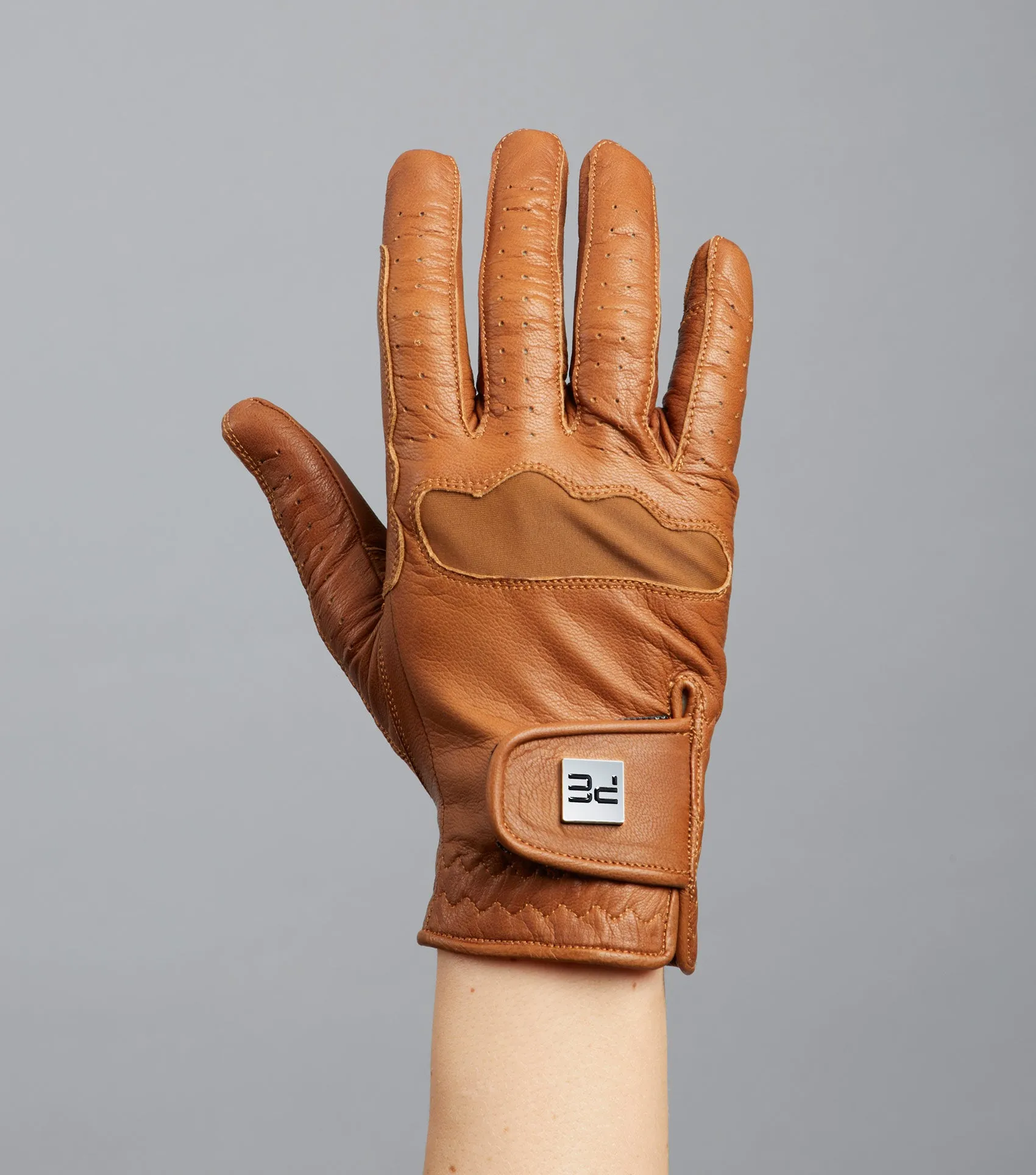 Mizar Ladies Leather Riding Gloves Tan