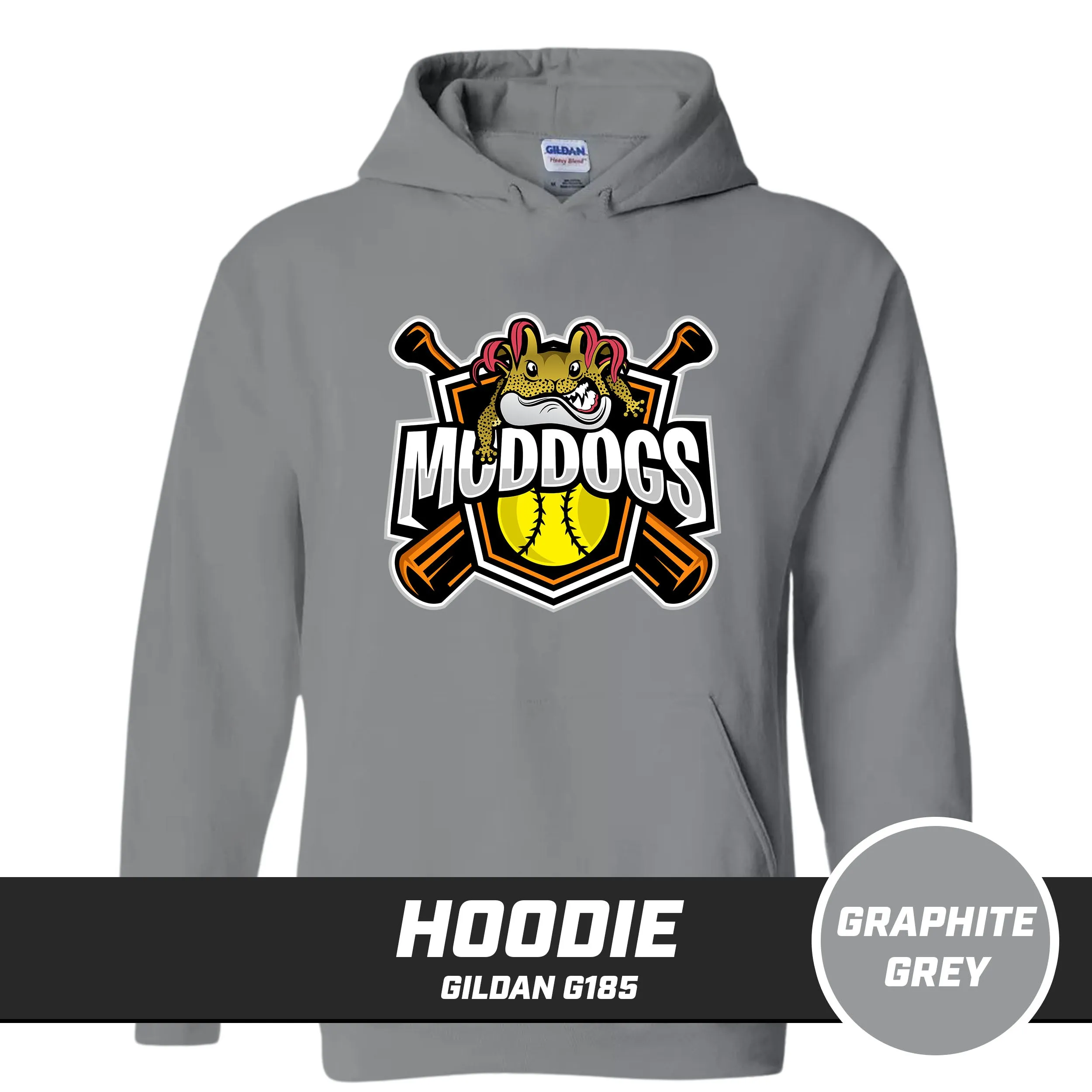 Muddogs Baseball - Hoodie Gildan G185