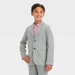 New - Boys' Knit Blazer - Cat & Jack Gray 14