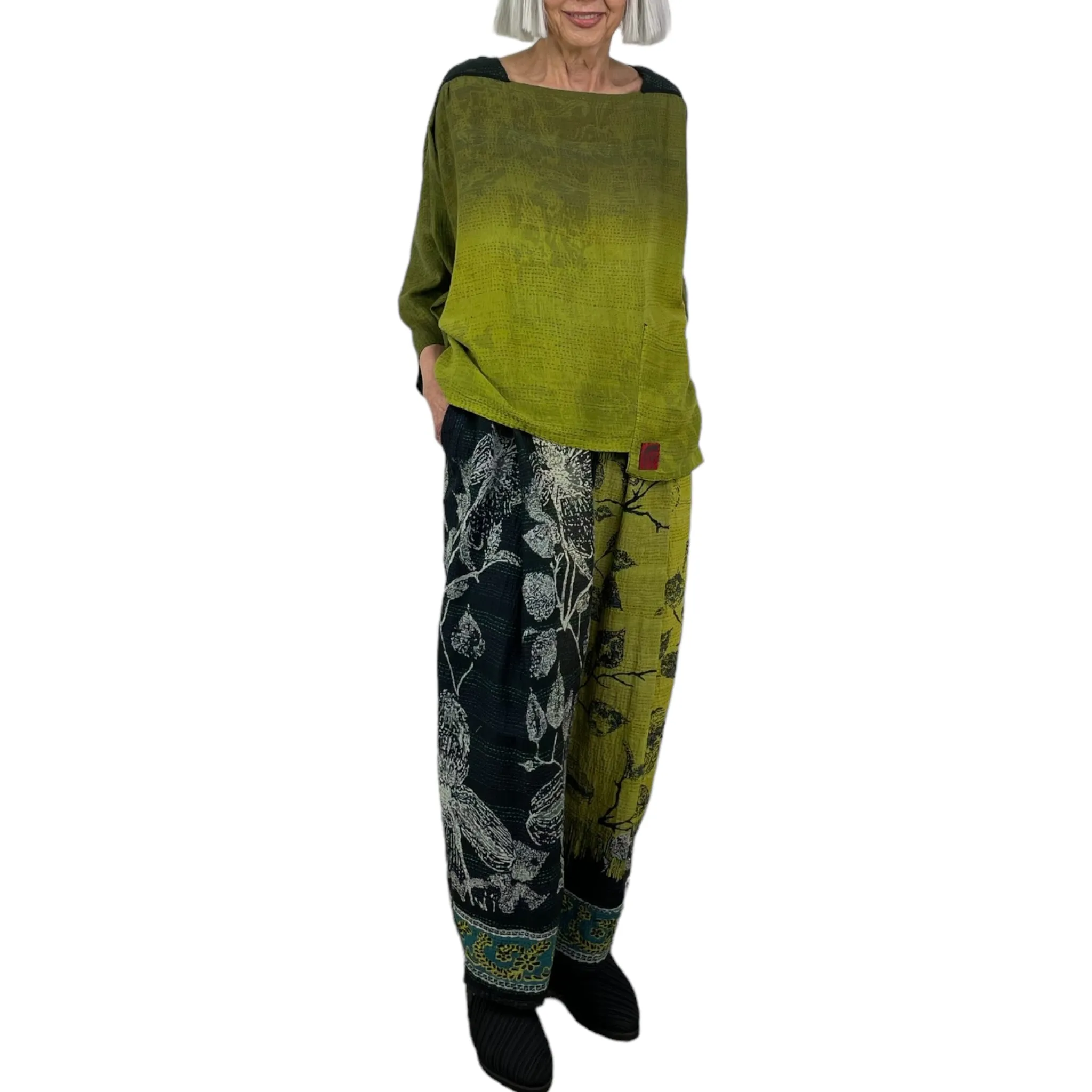 ORGANIC LEAVES BAGGY PANT