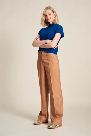 PANTALON - Striped Sugar Brown