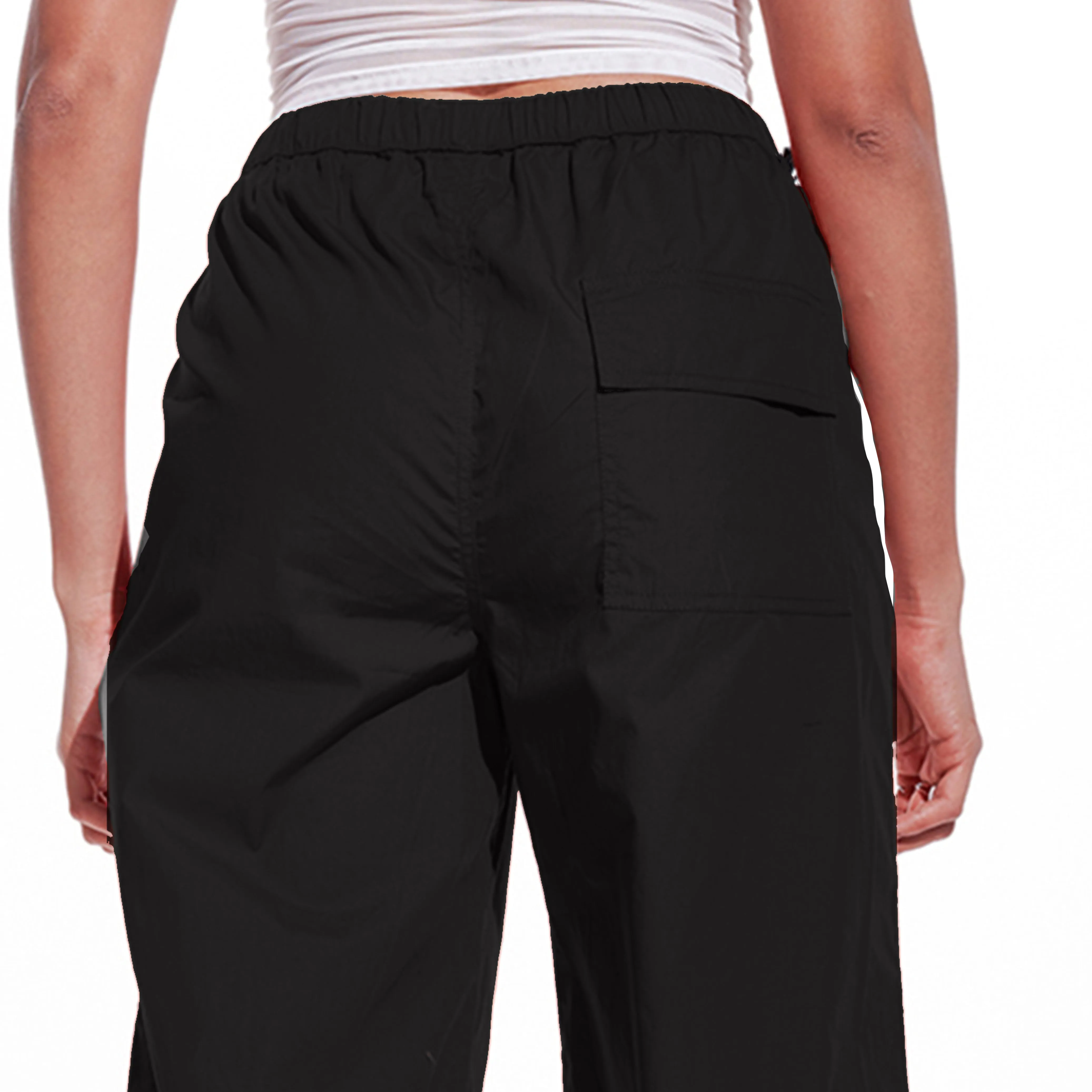 Parachute Pant Black & White Combo