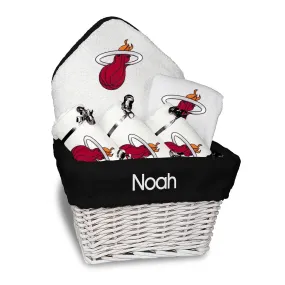 Personalized Miami Heat Medium Basket - 6 Items