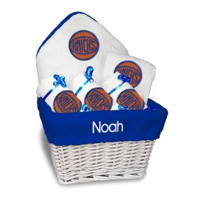 Personalized New York Knicks 'Ball' Medium Basket - 6 Items