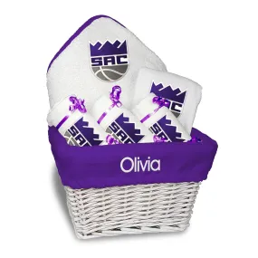 Personalized Sacramento Kings Medium Basket - 6 Items