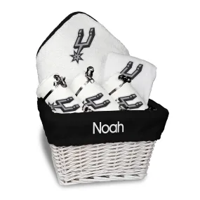 Personalized San Antonio Spurs Medium Basket - 6 Items