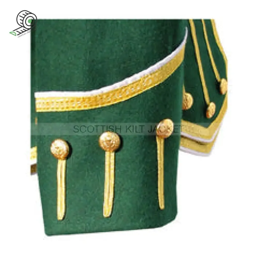 Pipe Band Military doublet jacket Green