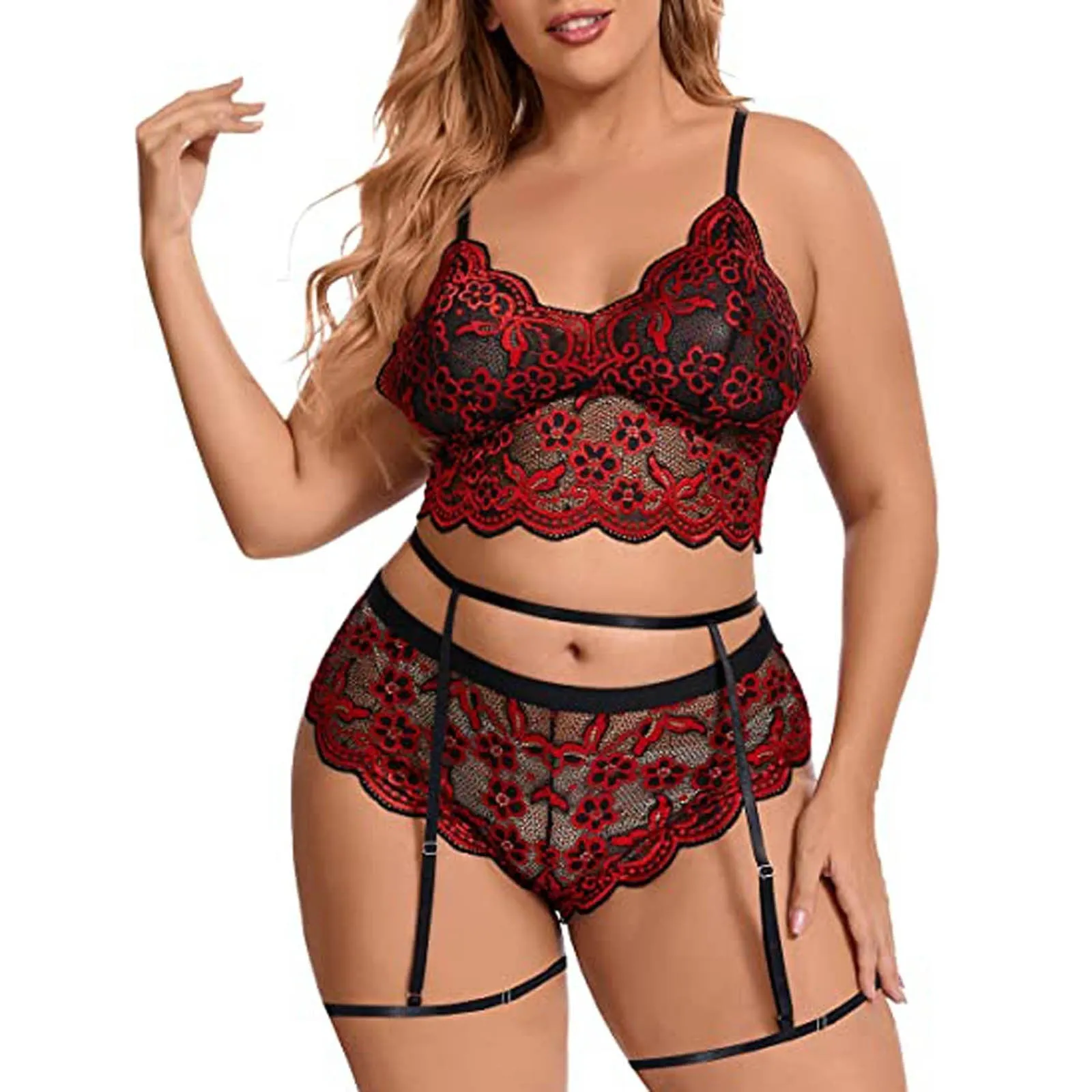 Plus Size Women's Sexy Lingerie Set