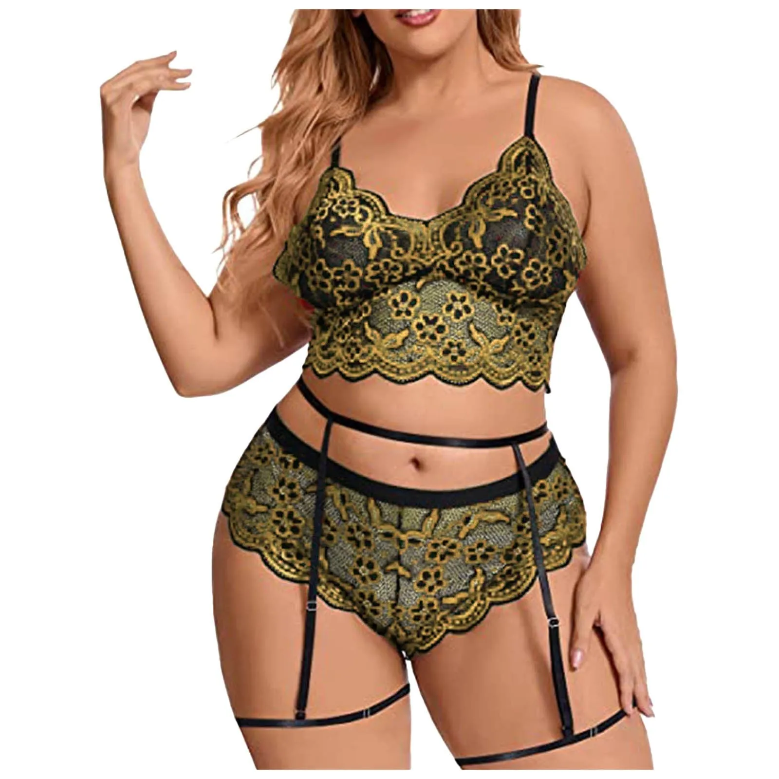 Plus Size Women's Sexy Lingerie Set