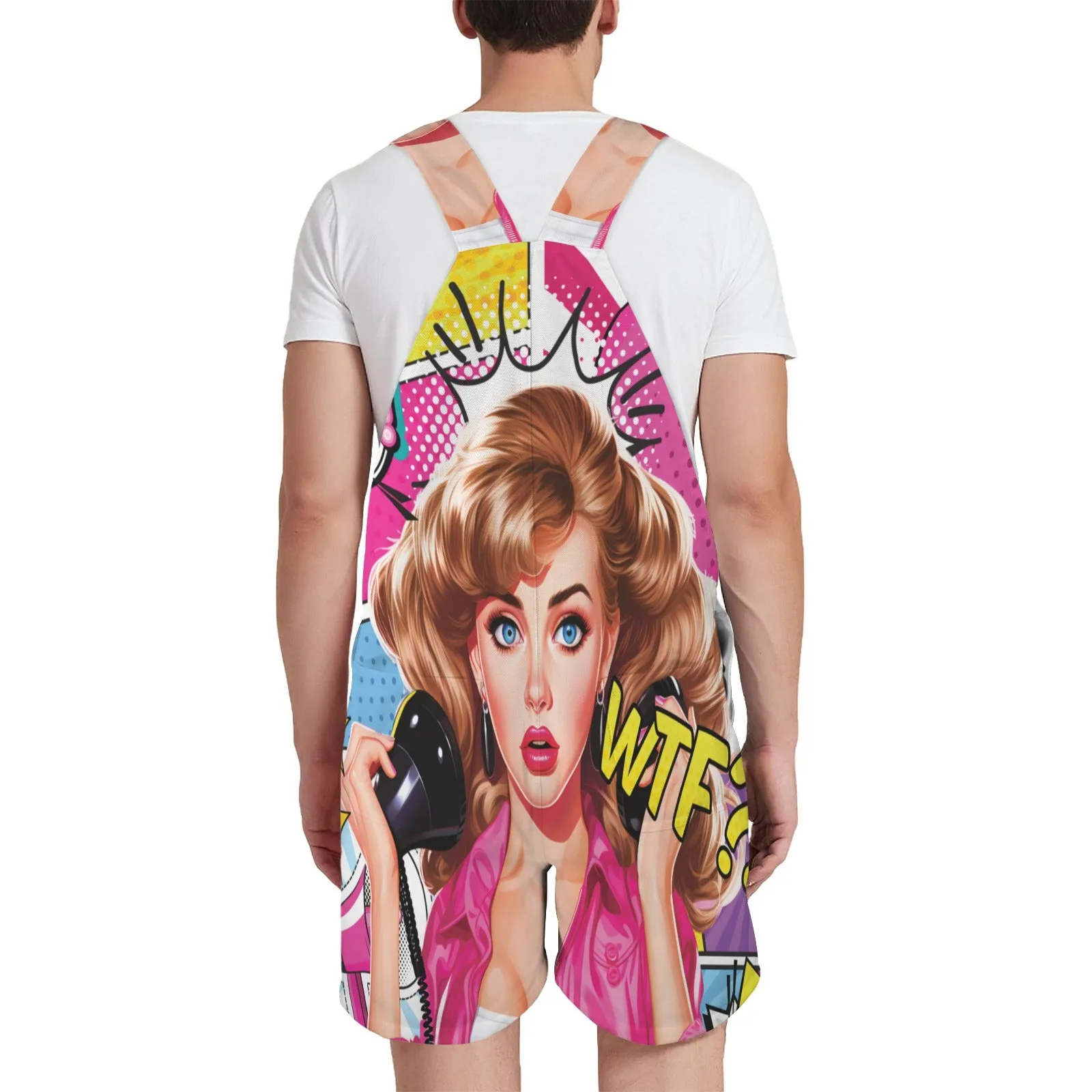 Pop Art awd444 Unisex Shorts Suspender Jumpsuit