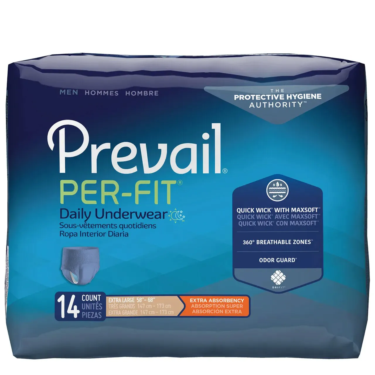 Prevail Per-Fit Men's Protective Underwear - Extra Absorbency