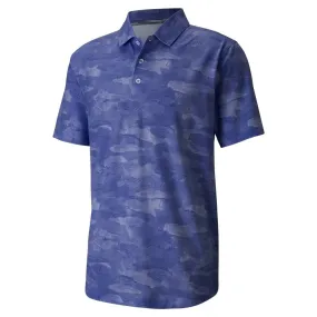 Puma Solarized Camo Polo Shirt - Peacoat