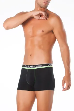 Punto Blanco Zoom Boxer Brief Underwear Black/Light Green 3310540 Size L