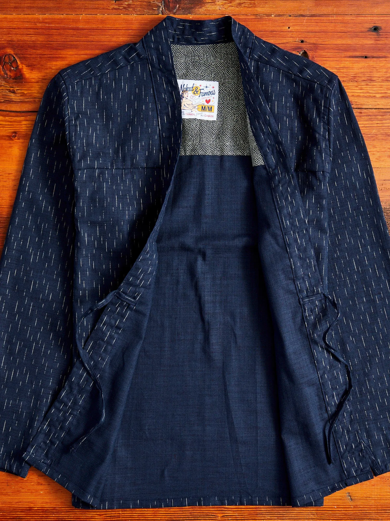 "Kimono Print Rain" Kimono Shirt